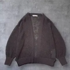 ☆美品◆アーバンリサーチ◆透かし柄ガウンカーディガンCG