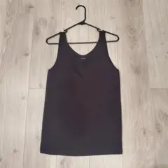 UNIQLO エアリズム ブラック カップ付き タンクトップ