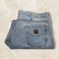 【Carhartt デニムパンツ 革タグ レザーパッチ 40x30 XL】