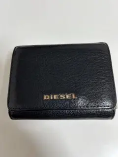 DIESEL ブラック 三つ折り財布