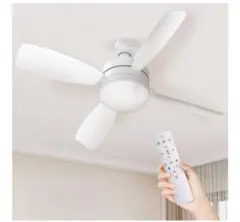 TANKAO シーリングファンライト LED 扇風機 28W 3000lm E2
