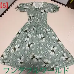 【5】ワンダフルワールド★花柄ワンピース