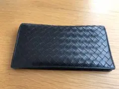 ボッテガヴェネタ 長財布 ネイビー 小銭入れ有り 完全正規品