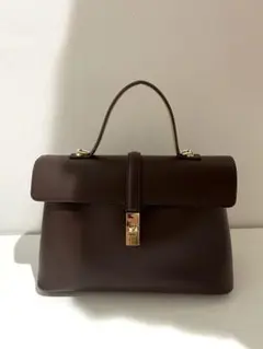 【未使用】VIS ひねり金具ワンハンドルバッグ　ブラウン