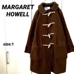MHL. ロングダッフルコート ウール ブラウン サイズ1