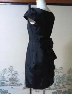 美品✨️ JUSGLITTY リボン付きドレス 黒 ワンピース 1