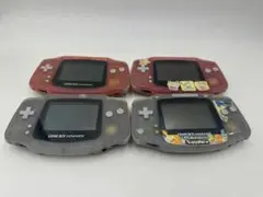 ジャンク　任天堂　ゲームボーイアドバンス 4台セット　裏蓋なし