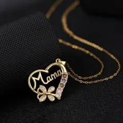 新品☆安心のメルカリ便☆ ネックレス ☆ ゴールド ☆Mama☆CZジルコニアz