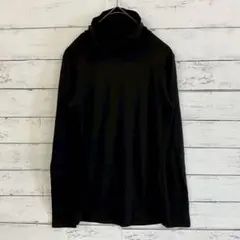 【UNIQLO】トップス（S）ヒートテック 長袖 無地 ストレッチ ブラック