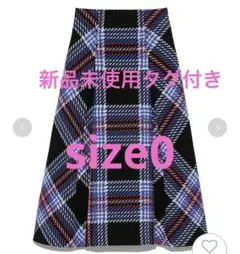 【新品未使用タグ付き】snidel♡ロービングチェックスカートBLU