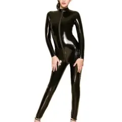 レディース 全身タイツ セクシー ボディコン 女王様 小悪魔 仮装ブラックXL