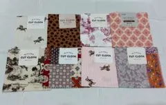 【未使用品】カットクロス８枚セット　ブラウン&ピンク　はぎれ　布　生地