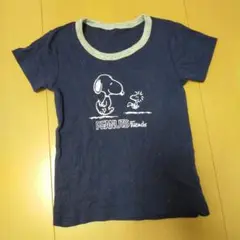 スヌーピー Tシャツ 100cm ネイビー