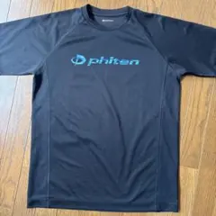 phiten ブラック ブルー　迷彩　メンズL