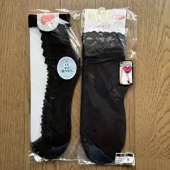 【新品】レディース クルー丈ストッキング カバーソックス