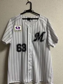 千葉ロッテ　和田康士郎　ユニフォームM