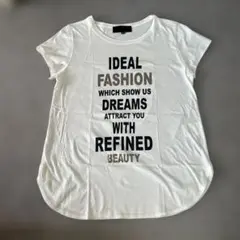 UNTITLED プリントホワイトTシャツ サイズ2