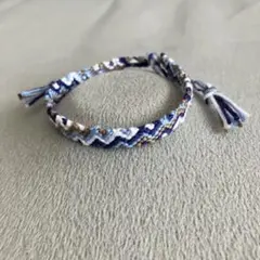 ミサンガ　アンクレット　ブルー系①