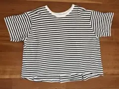 AMERICAN HOLIC ボーダー Ｔシャツ バックフレア Ｌサイズ