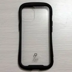 iPhone13・14・15 iFace ハードケース 透明バック 黒フレーム