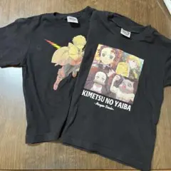 鬼滅の刃 GU 120ブラックUNIQLO１２０ブラック　２枚組み