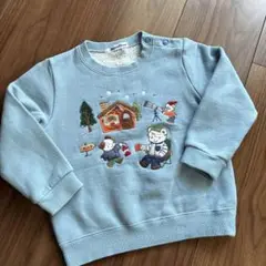 familiar 水色 トレーナー 90