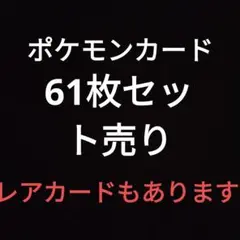 即購入可能ポケモンカード61枚セット売りレアカードもあります