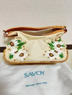 値下げ！SAVOY 花柄刺繍 ショルダーバッグ 新品未使用