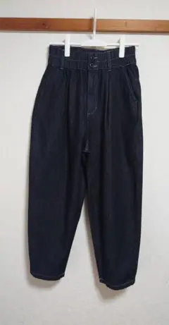 「美品」カジュアル コクーンパンツ 黒