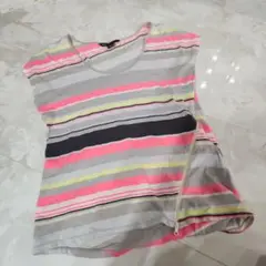 タイムセール中　Armani Exchange ストライプ 半袖Tシャツ　M