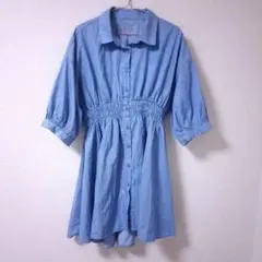 良品 レイカズン シャツワンピース ストライプ