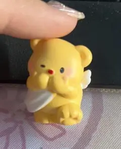 天使の羽のイエロークマフィギュア