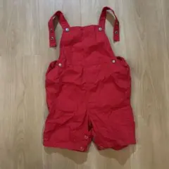 赤いオーバーオール 24m/86cm