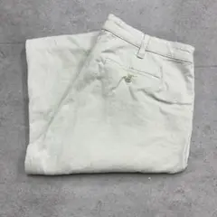 NAUTICA　ノーティカ　チノパン　無地　ボトムス　古着　オフホワイト　W36