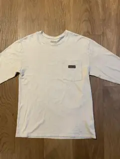 8/25まで値下げ中！ patagonia ベージュ 長袖Tシャツ ポケット付き
