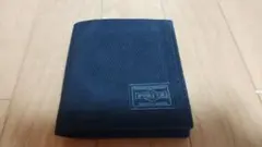PORTER 二つ折り財布 ブラック　※チャック破損ジャンク