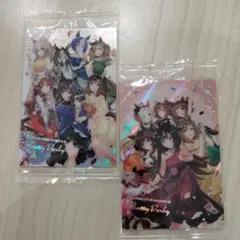 集合絵 2種 ウマ娘 プリティーダービー ツインウエハース 2025 セット
