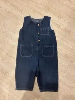 デニム　ノースリーブ　サロペット　オーバーオール　80 85 18-24M