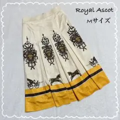 【Royal Ascot/ロイヤルアスコット】　スカート　総柄　ミモレ丈　(M)