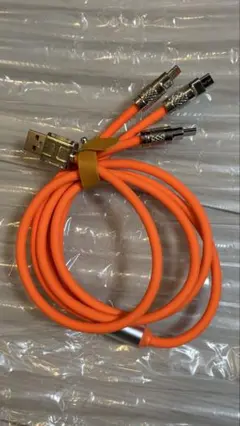 【2本】急速充電ケーブル 3in TypeA to Lighting TypeC