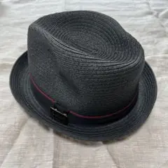 サブサエティ　メッシュハット　ブラック　夏服　麦わら　メンズ　麦わら帽子　美品