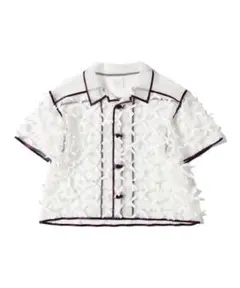 jonnlynxジョンリンクス　RIBBON TULLE SHIRTS