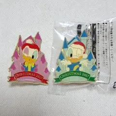 ディズニーランド ゲーム景品 ピンバッジ デイジー ドナルド