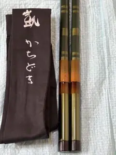 と*も様 かちどき1本半竿掛・白塗り羽根飾り鮫皮貼りカスタムへら鮒ヘラブナへらへ と*も様 かちどき1本半竿掛・白塗り羽根飾り鮫皮貼りカスタム