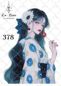 【３７８】La Croix ／Ｒｉ オリジナルステッカー ＊ 人物 ステッカー