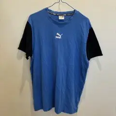PUMA 青黒 Tシャツ XL イ2