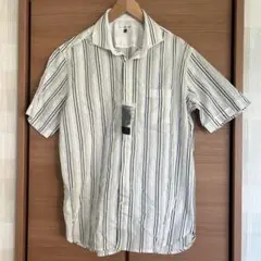 【新品タグ付】a.v.v. HOMME 半袖シャツ サイズ50 ストライプ