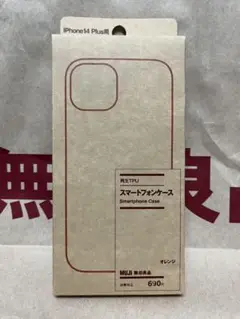 無印再生TPUスマートフォンケース　iPhone14 Plus 用　オレンジ