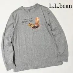 L.L.bean ビーンブーツ アート プリント ロングスリーブ Tシャツ 古着