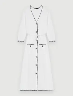 ❤️人気新作 新品 maje 白 ロングワンピース